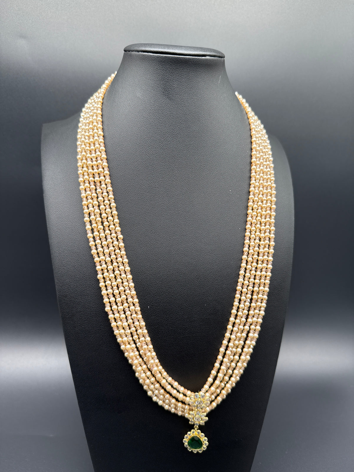 Pearl mala 6 lines